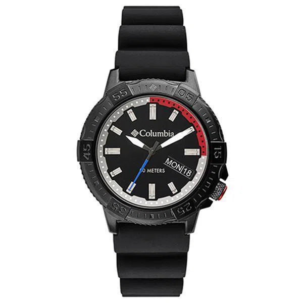 Columbia Watch - Peak Patrol - Black 3-Hand Day Date Black Silicone, Columbia, Canada