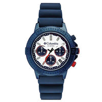 Columbia Watch - Peak Patrol - White Chronograph Day Date Navy Silicone, Columbia, Canada