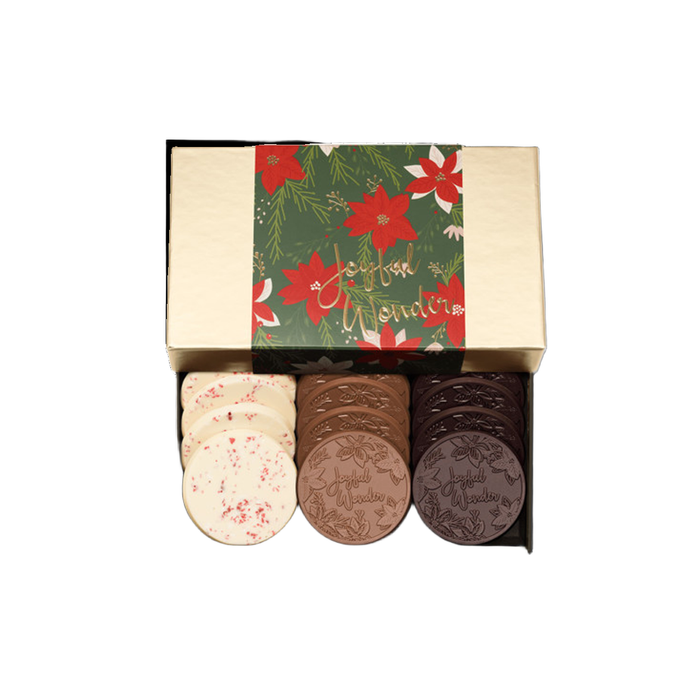 Corporate Gift 12-Piece Large Chocolate Cookie Gift Set – Luxury Holiday Packaging – Joyful