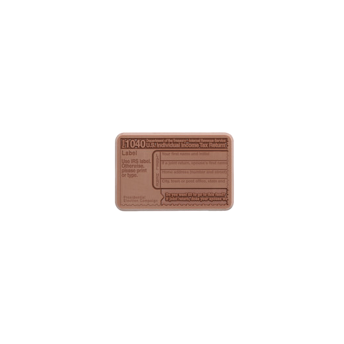 Corporate Gift 2″x3″ Milk Chocolate Shape – IRS 1040 – Case of 50