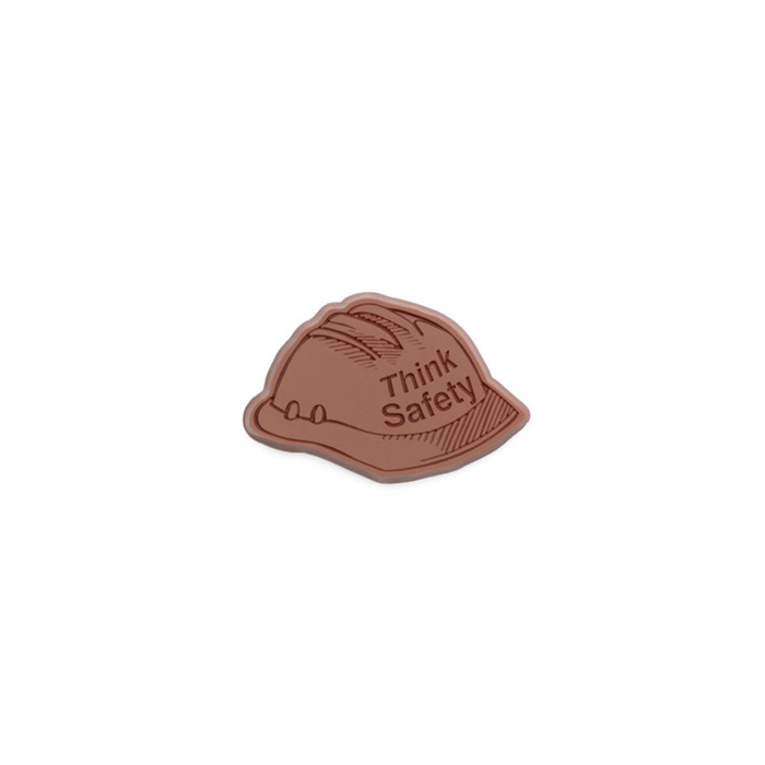 Corporate Gift 2″x3″ Milk Chocolate Shape – Safety Hard Hat – Case of 50