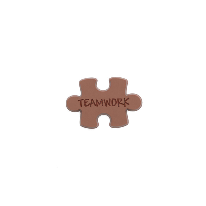 Corporate Gift 2″x3″ Milk Chocolate Shape – Teamwork Puzzle – Case of 50