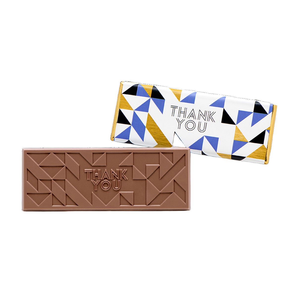 Corporate Gift 2″x5″ Milk Chocolate Wrapper Bar – Thank You – Case of 50