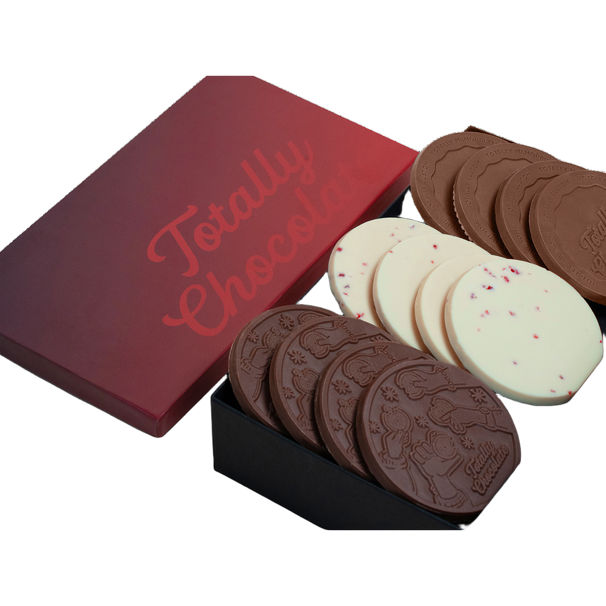 Custom Logo 12-Piece Gourmet Chocolate Cookie Gift Set – Classic Packaging