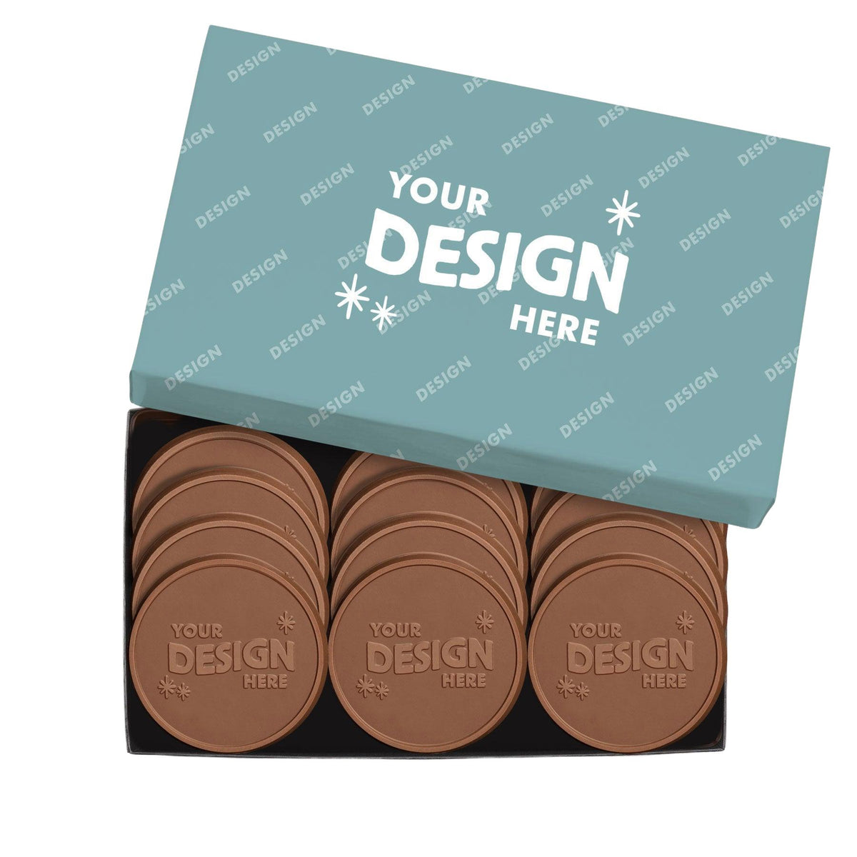 Custom Logo 12-Piece Gourmet Chocolate Cookie Gift Set – Luxury Packaging