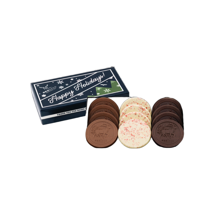 Custom Logo 12-Piece Gourmet Chocolate Cookie Gift Set – Luxury Packaging
