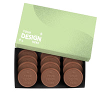Custom Logo 12-Piece Gourmet Chocolate Shortbread Cookie Gift Set – Luxury Packaging