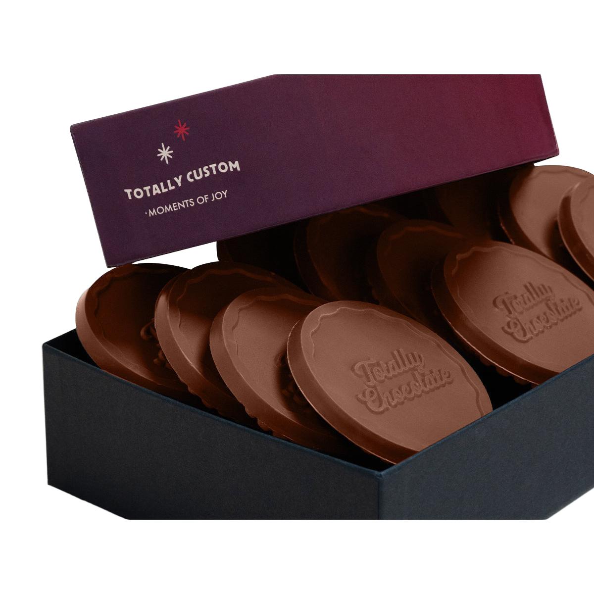 Custom Logo 12-Piece Gourmet Chocolate Shortbread Cookie Gift Set – Luxury Packaging