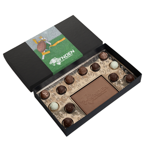 Custom Logo 13-Piece Truffle Gift Box with Premium Lindt Truffles – Luxury Packaging
