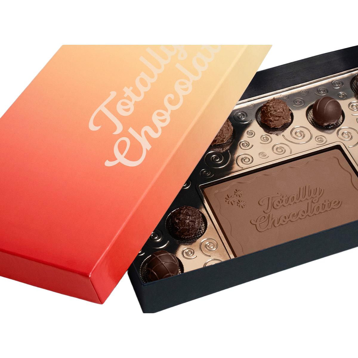 Custom Logo 13-Piece Truffle Gift Box with Premium Lindt Truffles – Luxury Packaging