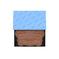 Custom Logo 14″x8″ Engraved Custom Chocolate Shape – Classic Packaging