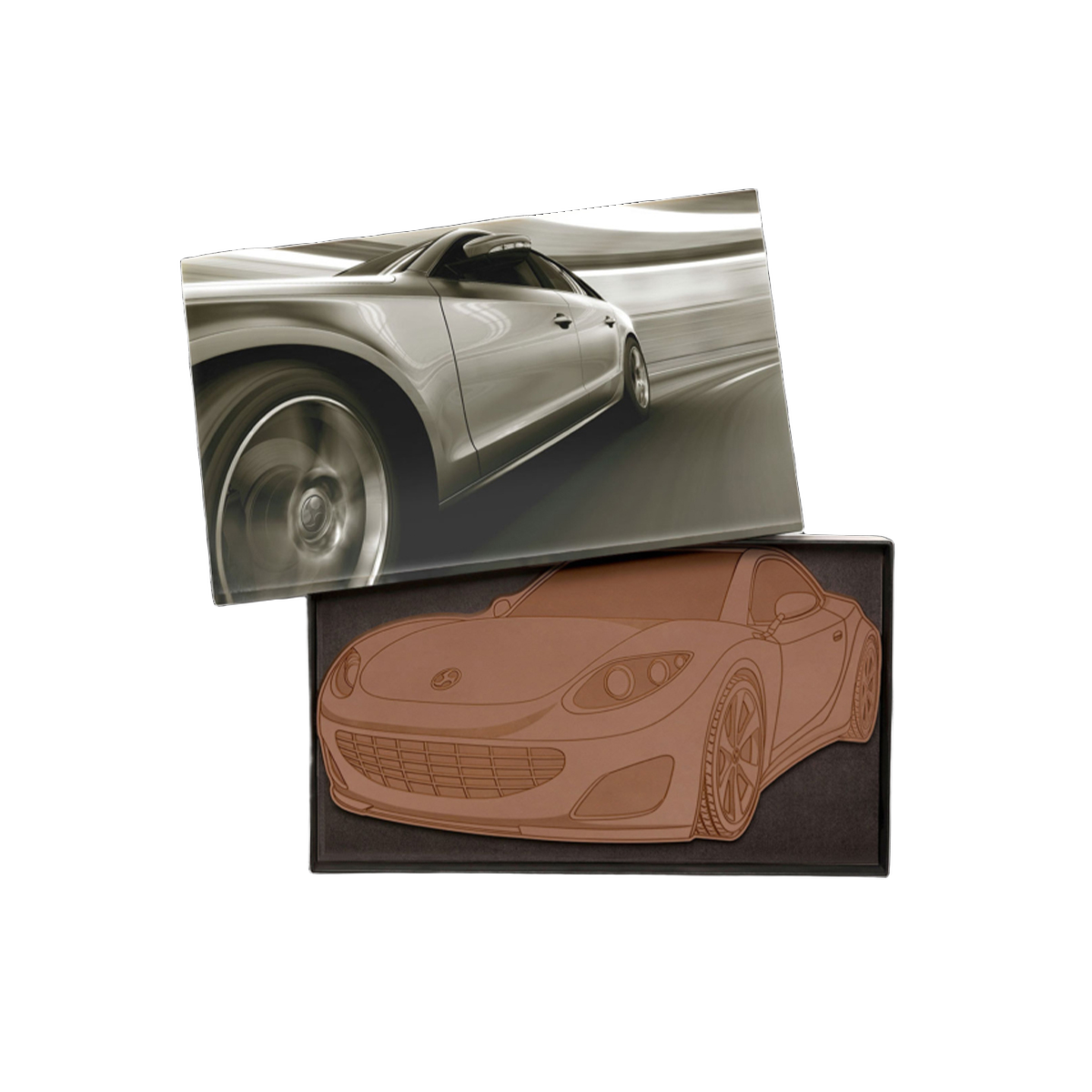 Custom Logo 14″x8″ Engraved Custom Chocolate Shape – Classic Packaging