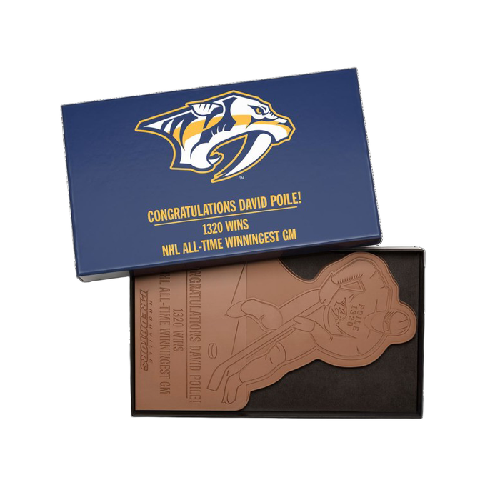 Custom Logo 14″x8″ Engraved Custom Chocolate Shape – Luxury Packaging