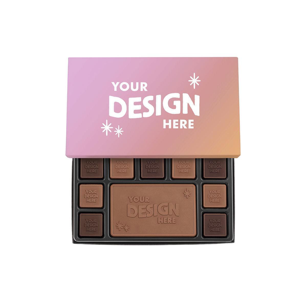 Custom Logo 19-Piece Chocolate Ensemble Gift Set – Classic Packaging