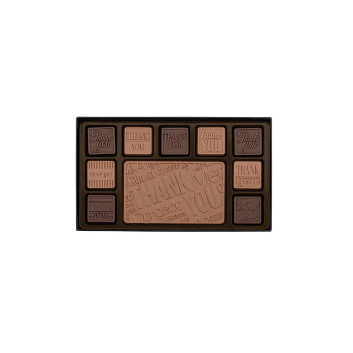 Custom Logo 19-Piece Ensemble Chocolate Gift Set – Personalized Packaging – Thank You