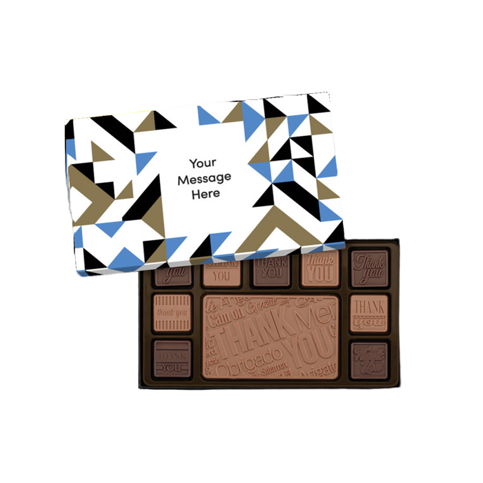 Custom Logo 19-Piece Ensemble Chocolate Gift Set – Personalized Packaging – Thank You