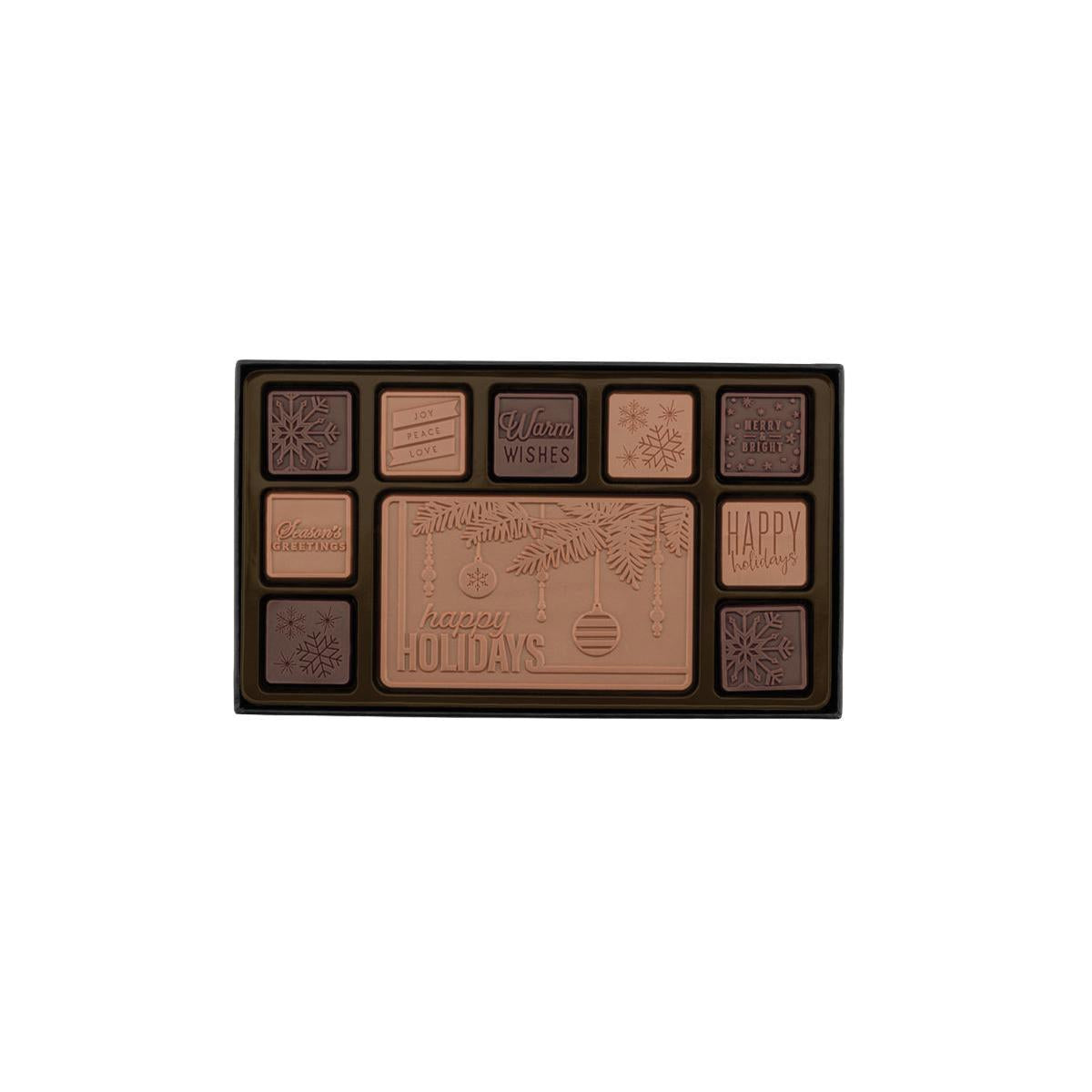 Custom Logo 19-Piece Quick Ship Chocolate Ensemble Gift Set – Personalized Packaging