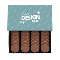 Custom Logo 24-Piece Ultimate Chocolate Shortbread Cookie Gift Set – Classic Packaging