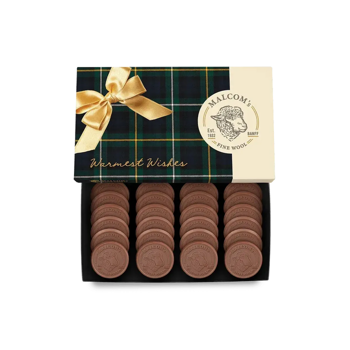 Custom Logo 24-Piece Ultimate Chocolate Shortbread Cookie Gift Set – Classic Packaging