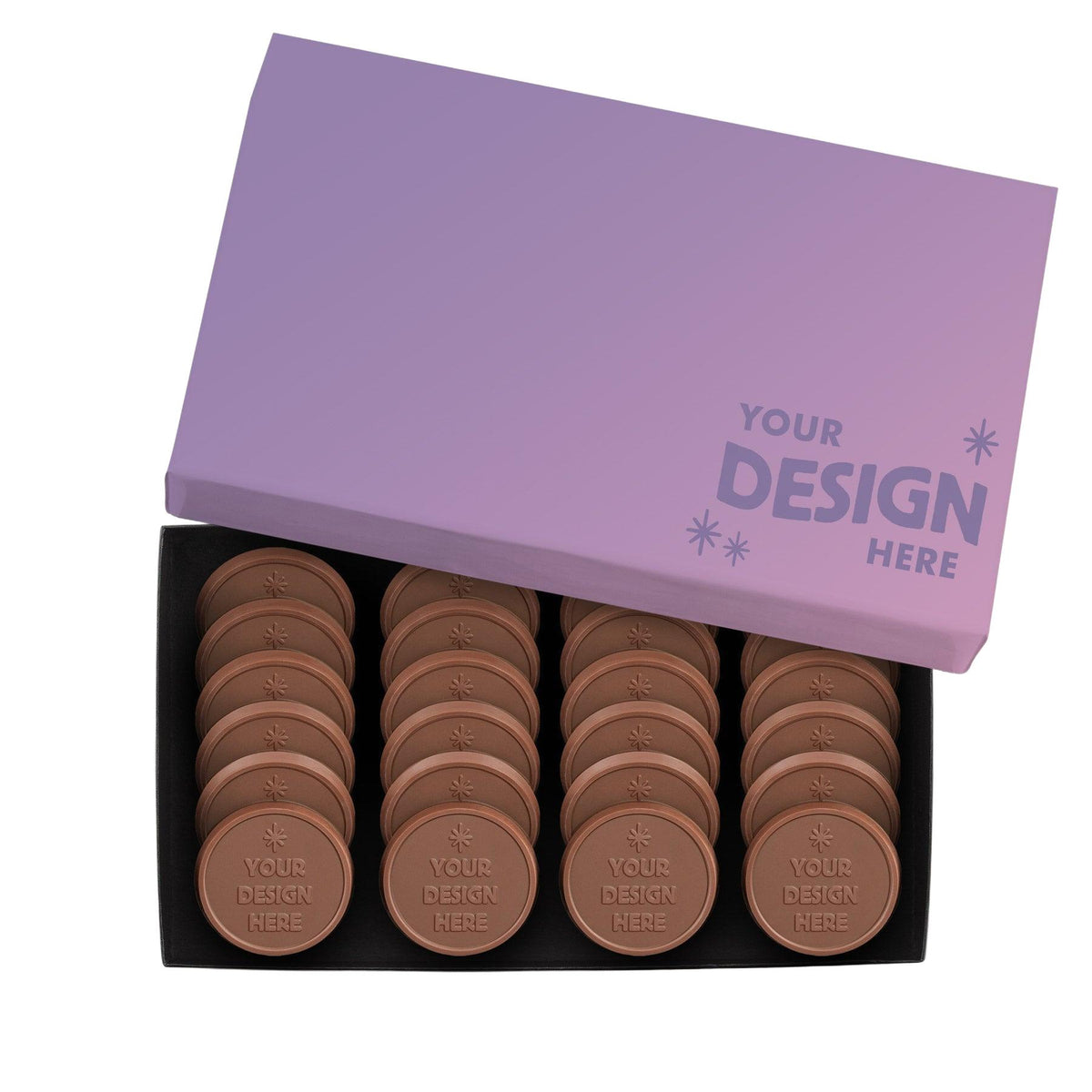 Custom Logo 24-Piece Ultimate Chocolate Shortbread Cookie Gift Set – Luxury Packaging