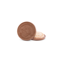 Custom Logo 2.75″ Shortbread Cookie with Engraved Chocolate