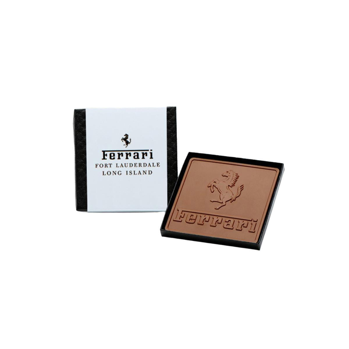Custom Logo 2oz. Engraved Chocolate Bar – 4″x4″ Gift Box