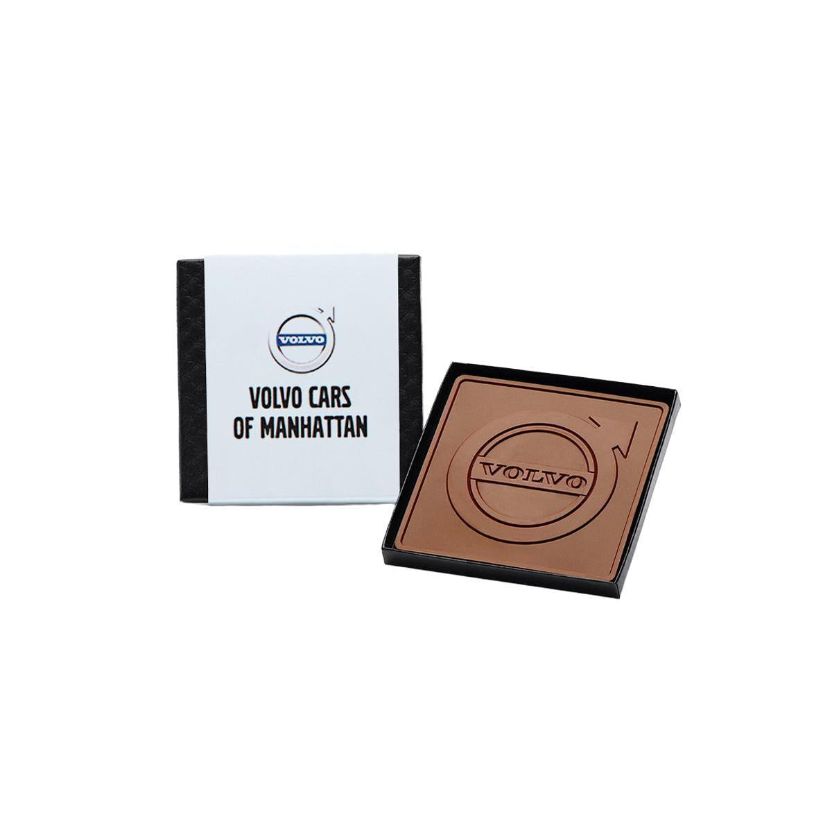 Custom Logo 2oz. Engraved Chocolate Bar – 4″x4″ Gift Box
