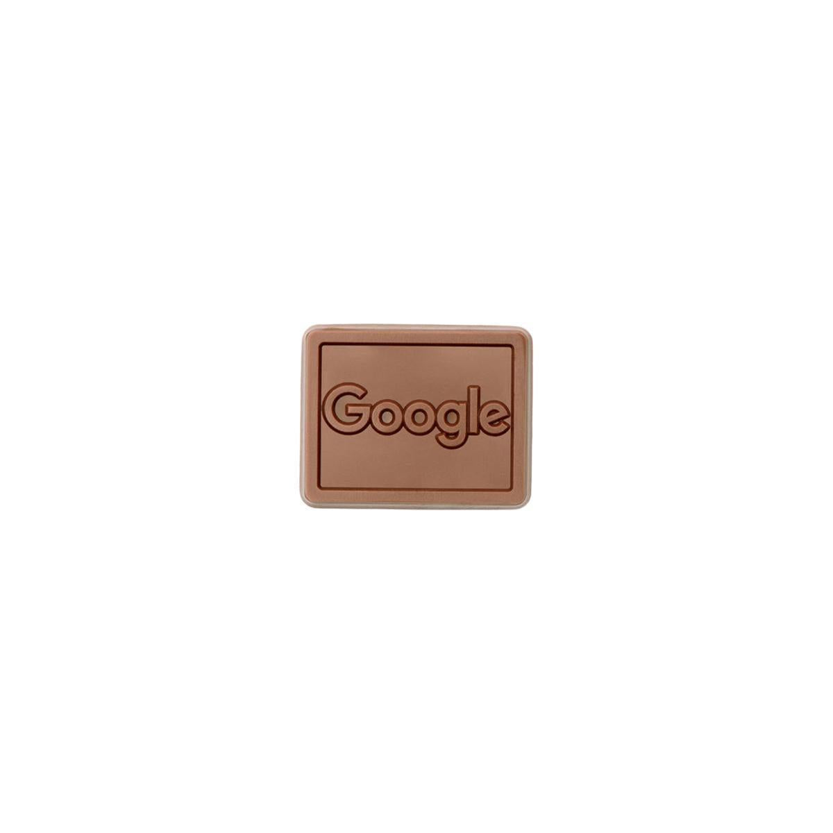 Custom Logo 2″x2″ Engraved Custom Chocolate Shape – Clear Packaging