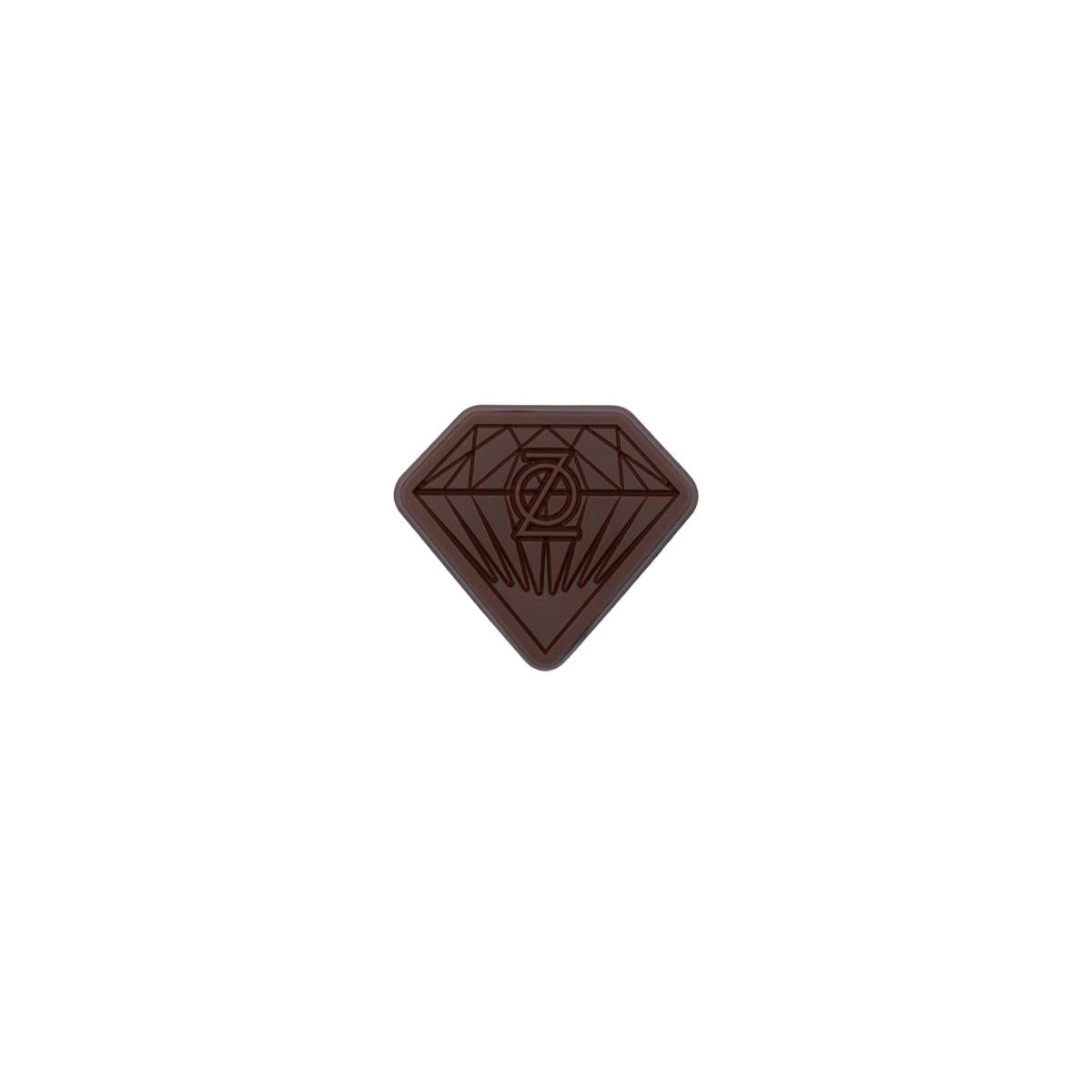 Custom Logo 2″x2″ Engraved Custom Chocolate Shape – Clear Packaging