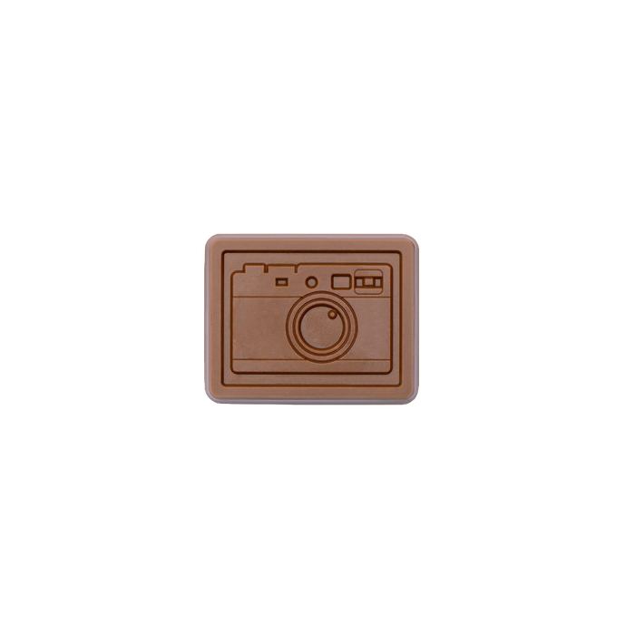 Custom Logo 2″x2″ Engraved Custom Chocolate Shape – Clear Packaging