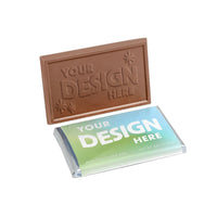Custom Logo 2″x3″ Engraved Chocolate Wrapper Bar