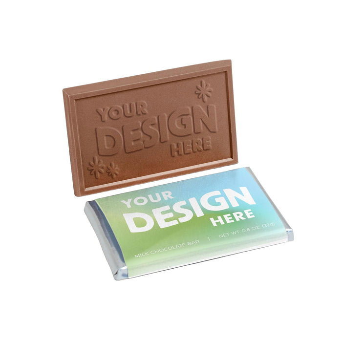 Custom Logo 2″x3″ Engraved Chocolate Wrapper Bar