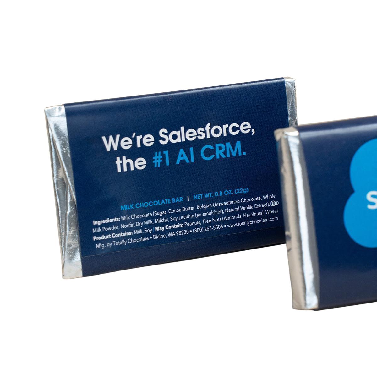 Custom Logo 2″x3″ Engraved Chocolate Wrapper Bar