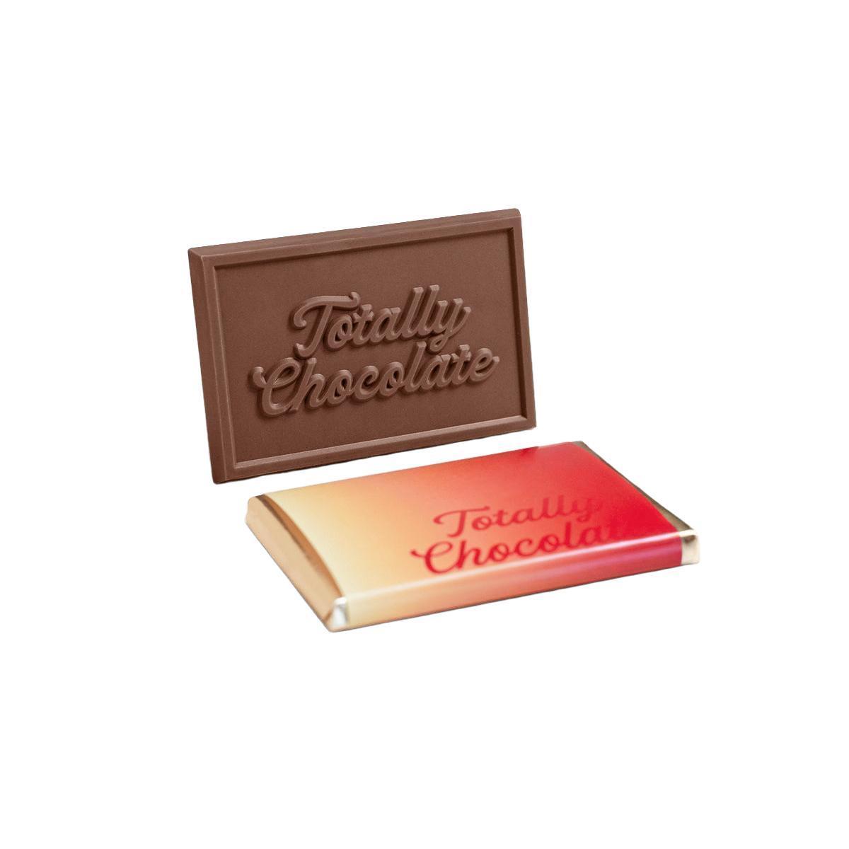 Custom Logo 2″x3″ Engraved Chocolate Wrapper Bar