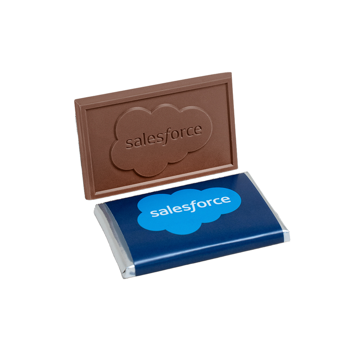 Custom Logo 2″x3″ Engraved Chocolate Wrapper Bar