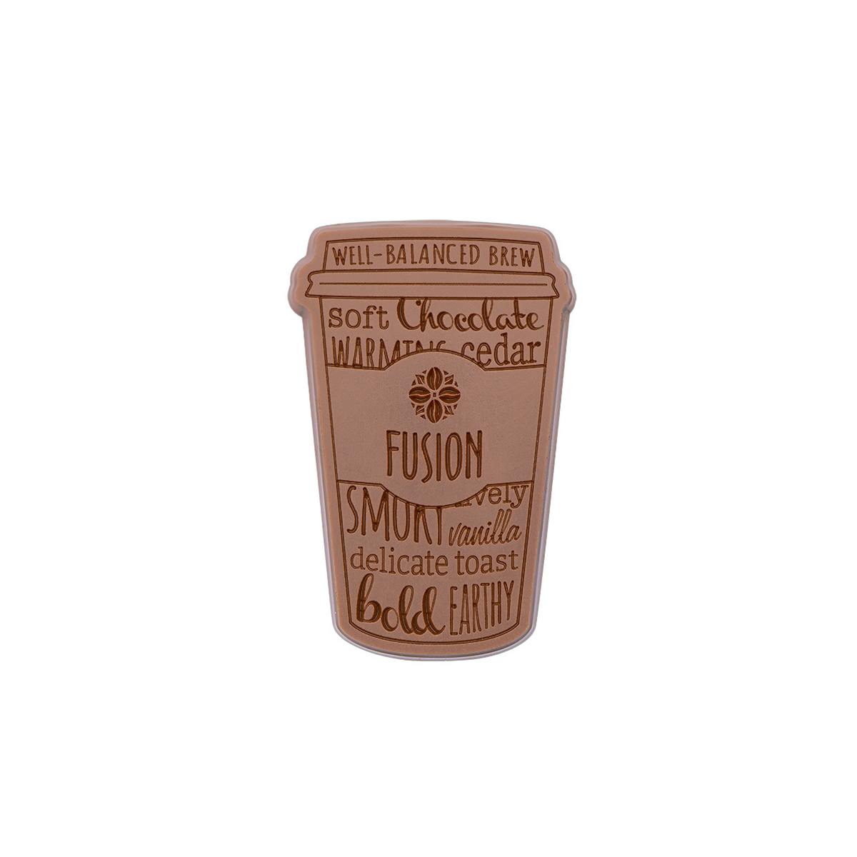 Custom Logo 2″x3″ Engraved Custom Chocolate Shape – Clear Packaging