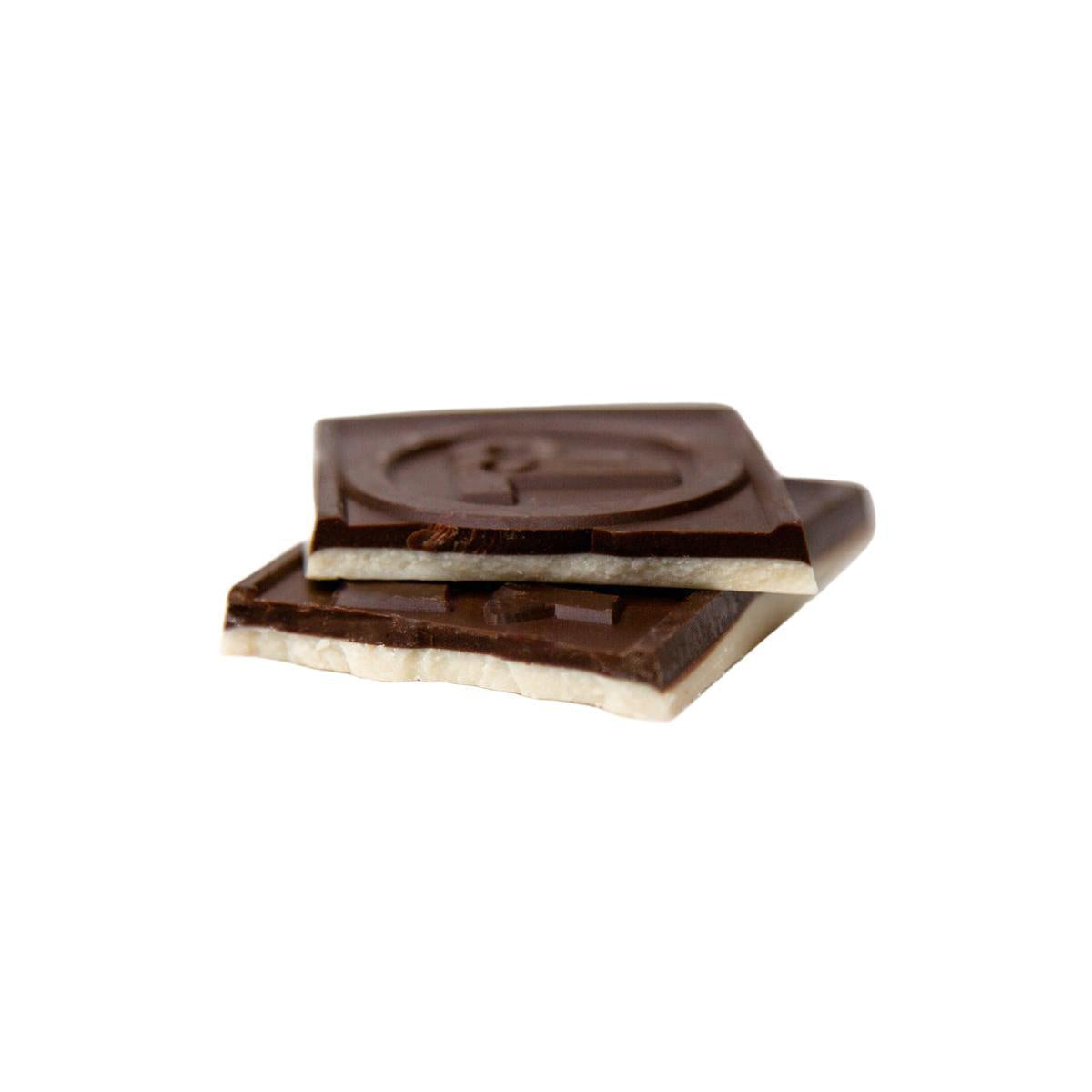 Custom Logo 2″x5″ Dark & White Engraved Chocolate Wrapper Bar – Extra Thick