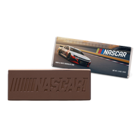Custom Logo 2″x5″ Dark & White Engraved Chocolate Wrapper Bar – Extra Thick