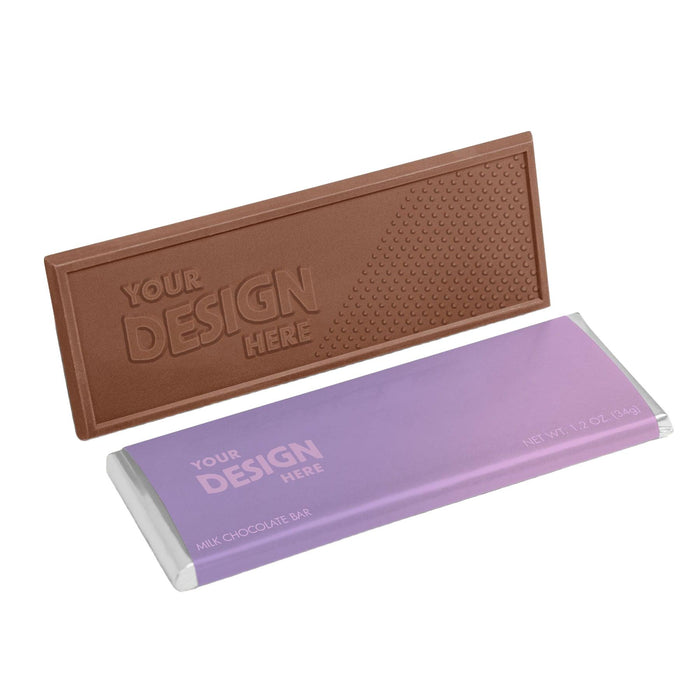 Custom Logo 2″x5″ Engraved Chocolate Wrapper Bar