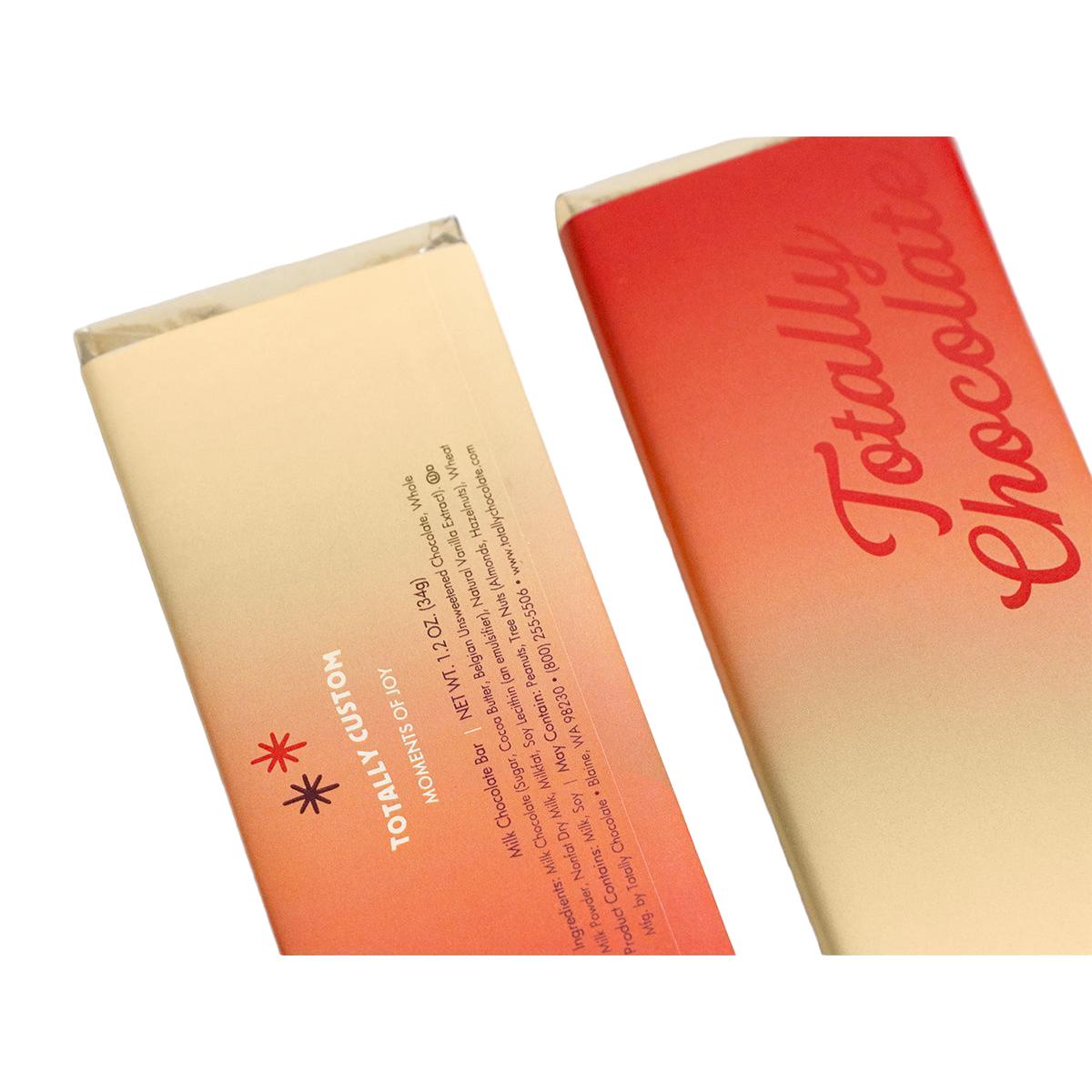 Custom Logo 2″x5″ Engraved Chocolate Wrapper Bar