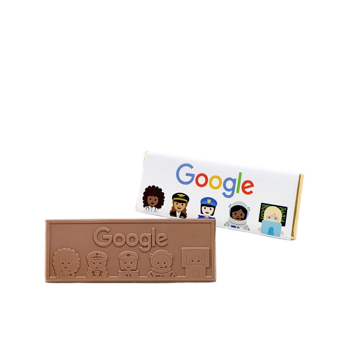 Custom Logo 2″x5″ Engraved Chocolate Wrapper Bar – Extra Thick