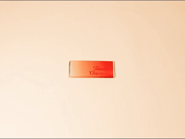 Custom Logo 2″x5″ Engraved Chocolate Wrapper Bar – Extra Thick