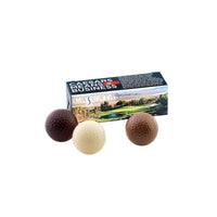 Custom Logo 3-Piece Chocolate Golf Ball Gift Box