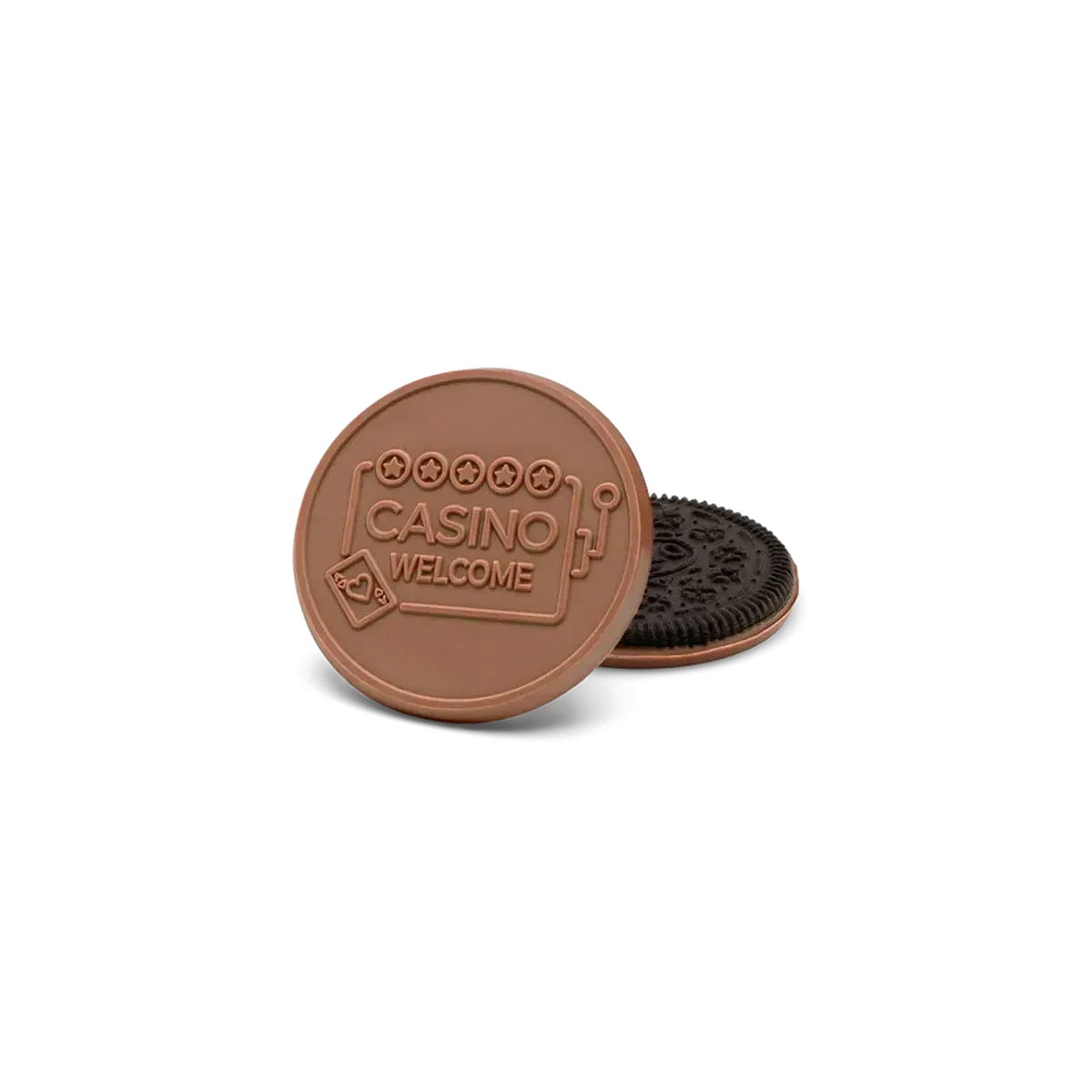 Custom Logo 3.2″ Large Oreo® Cookie with Engraved Chocolate