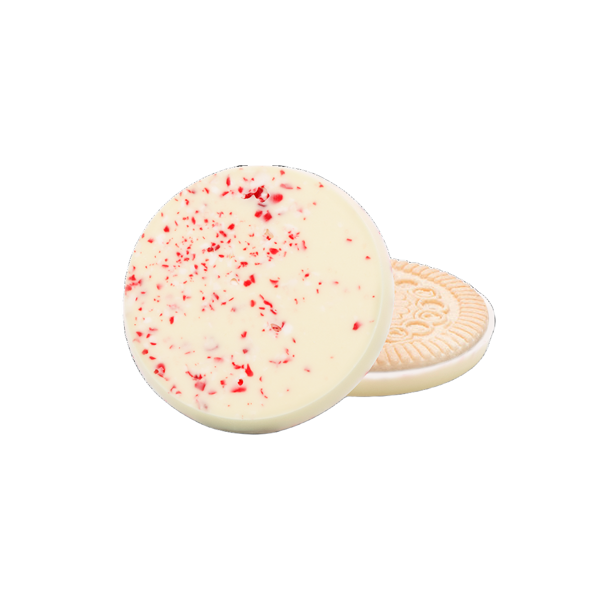 Custom Logo 3.2″ Large Sugar Cookie with Peppermint White Chocolate