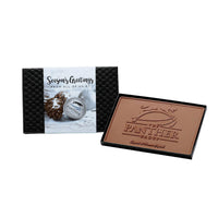 Custom Logo 3oz. Engraved Chocolate Bar – 4″x6″ Gift Box