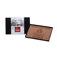 Custom Logo 3oz. Engraved Chocolate Bar – 4″x6″ Gift Box