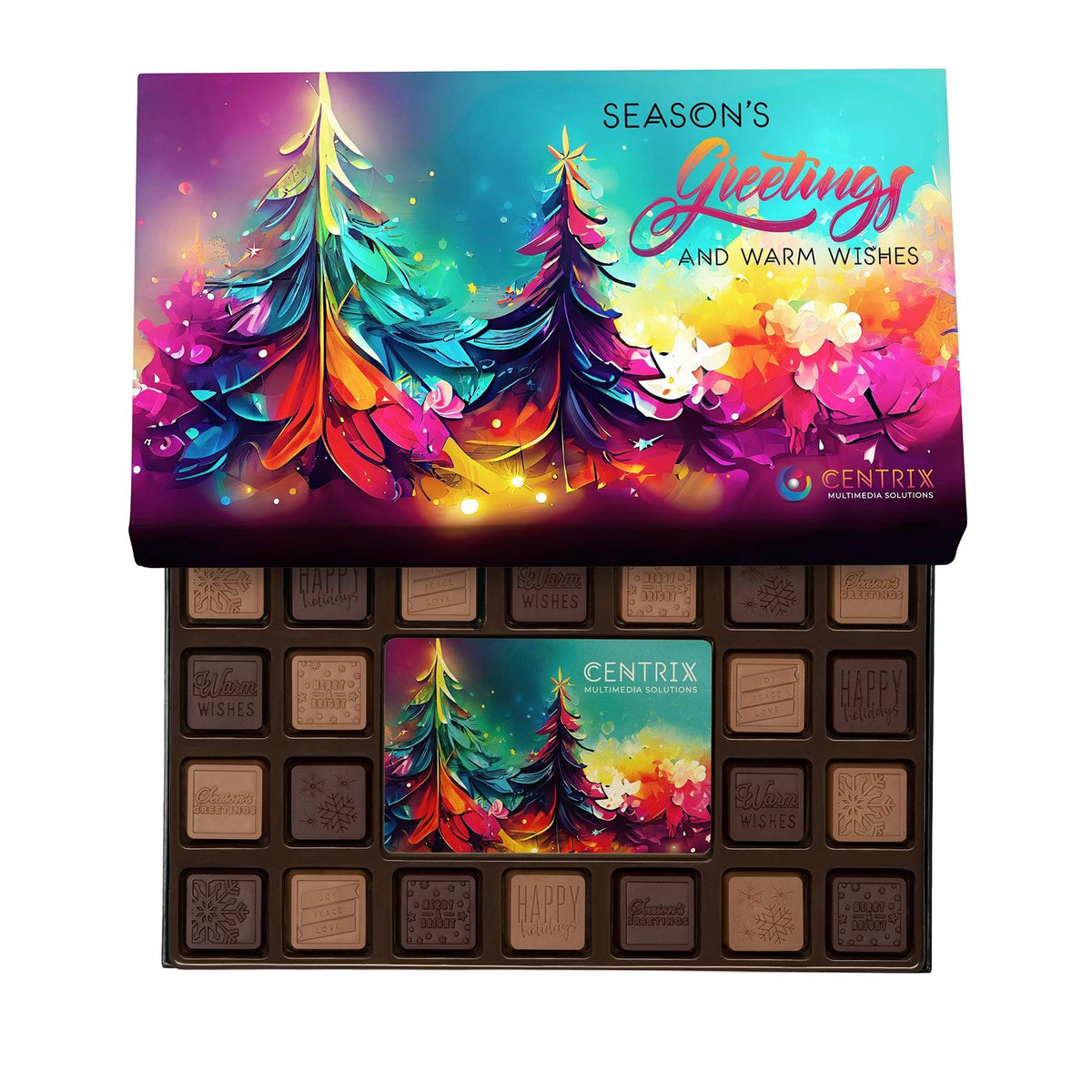 Custom Logo 45-Piece Chocolate Ensemble Gift Set – Luxury Packaging