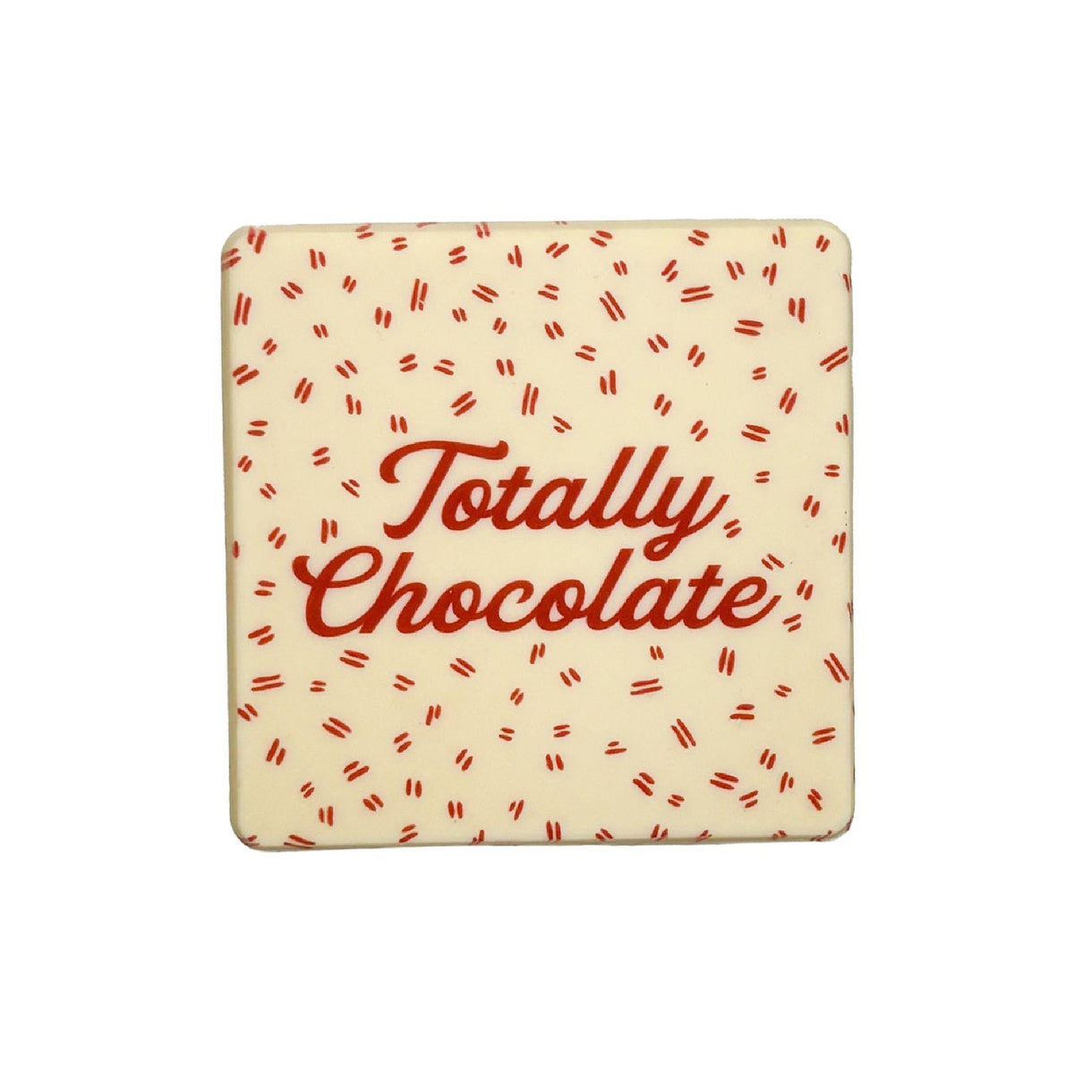 Custom Logo 4″x4″ Full Color White Chocolate Shape – Classic Packaging