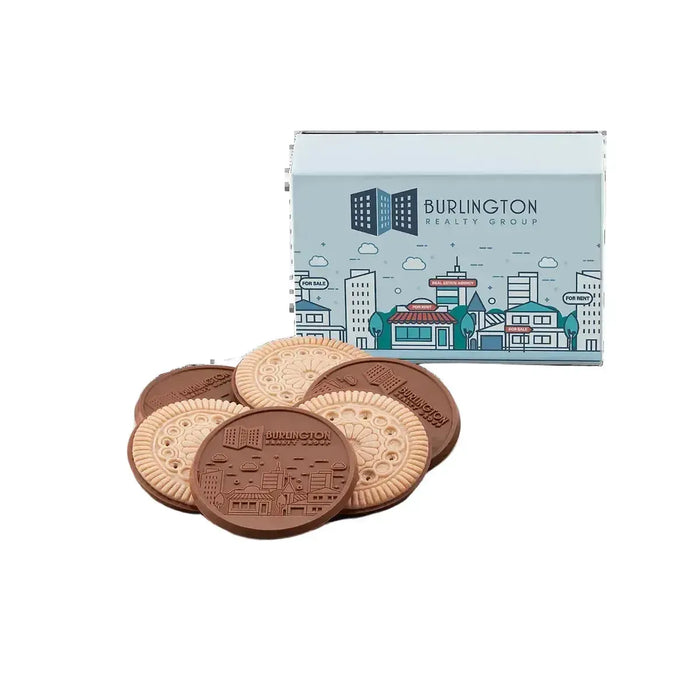 Custom Logo 6-Piece Decadent Chocolate Cookie Gift Set – Luxury Packaging